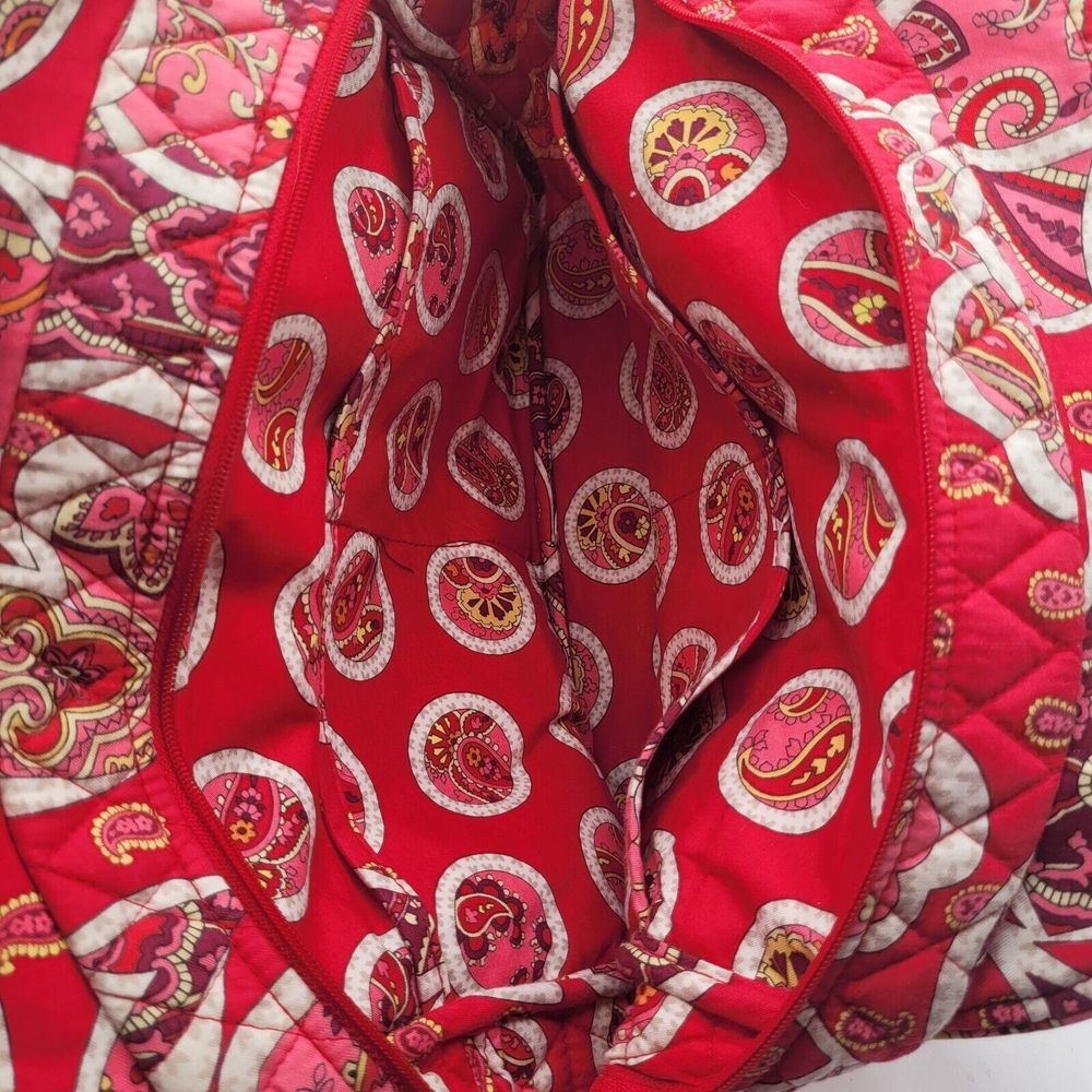 Vera Bradley Rosy Posies Sweet Pleat Tote Retired Pattern - Picture 8 of 9